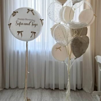 Elegancki zestaw balonowy